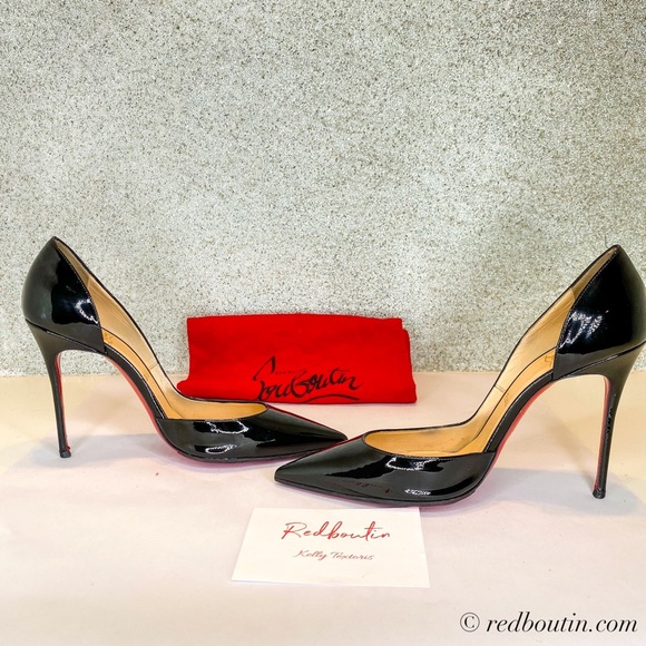 ♥️SOLD Louboutin Iriza Dorsay 100mm patent Pump - Picture 3 of 8